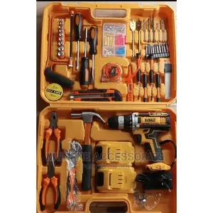 Dewalt 129pc 48v Cordless Electric Drill 2 Rechargeable Batteries