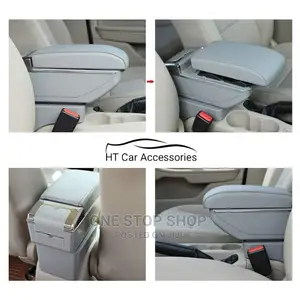 Grey Universal Fit Armrest Consoles With 7 Charging Usb Port