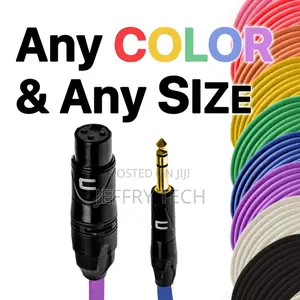 3-Pin XLR Female to 1/4" TRS Male Balanced Stereo Cable Cust