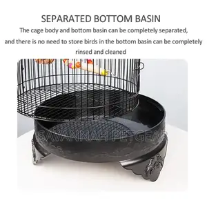 Luxury Round Bird Cage With Stand