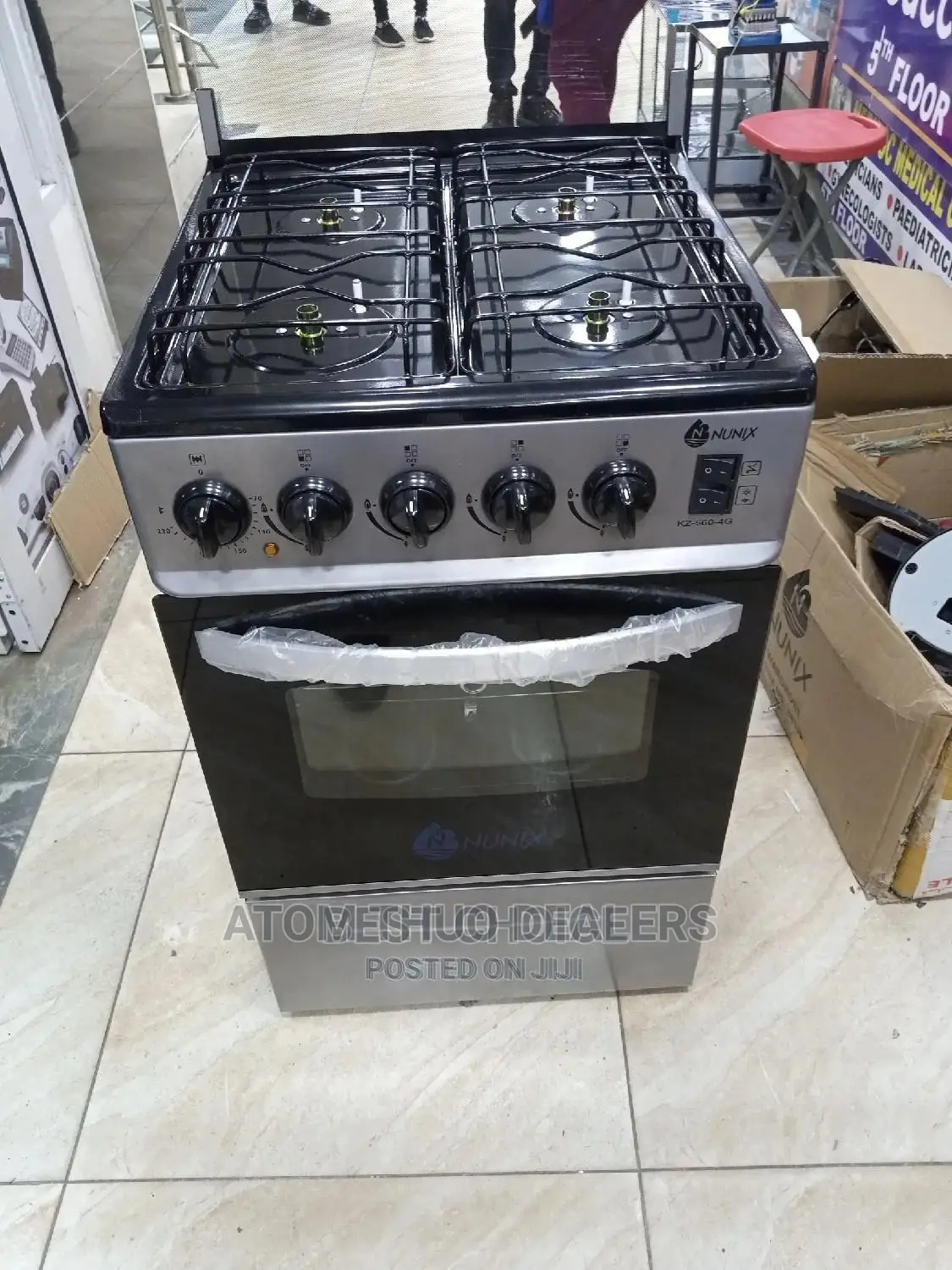 Nunix 4 Gas Standing Cooker