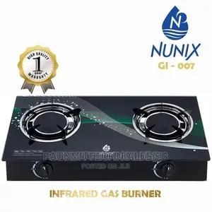 Nunix2 Burner - Glass Top and Infrared Gas Stove Double