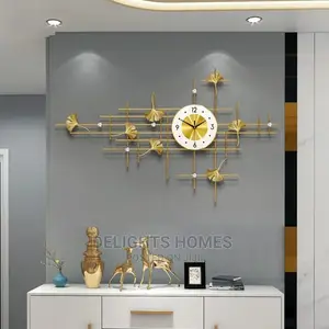 Metal Silent Wall Clock Luxury.