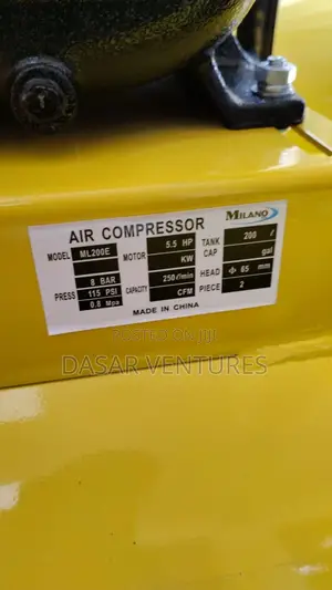 Milano Air Compressor 200l Petrol