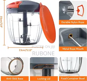 Artikel Manual Chopper Blender With Storage Lid