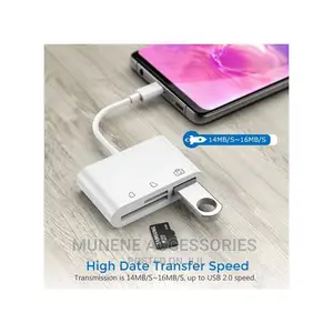USB C Type C Micro SD TF Card Reader Adapter, 3 in 1 USB C