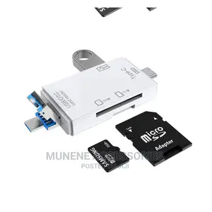 6 in 1 Type C Micro USB SD Memory Card TF Cards Reader