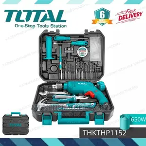 TOTAL 115pcs Electric 680W Hammer Drill Professional Tool Se