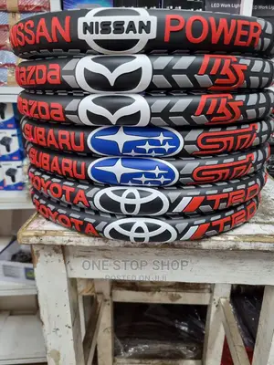 Nissan,Subaru,Mazda,Toyota Leather Heavy Duty Steering Cover