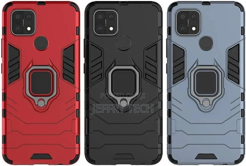 Beyondtop Case for Oppo A15 Metal Ring Support [Compatible M