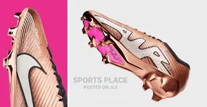 Mbappe Nike Air Zoom Metallic Copper Football Cleats/Shoes