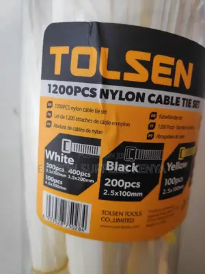 Tolsen Cable Ties Nylon Cable Zip Tie 1200pcs Assorted
