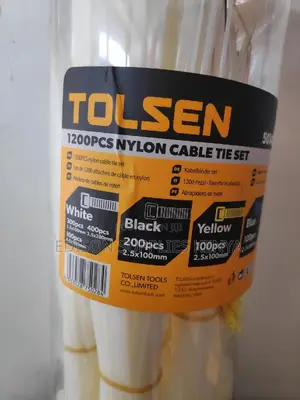 Tolsen Cable Ties Nylon Cable Zip Tie 1200pcs Assorted