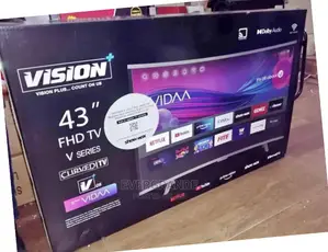 Vision 43 Inches Smart Android Tv Curved Frameless Tv