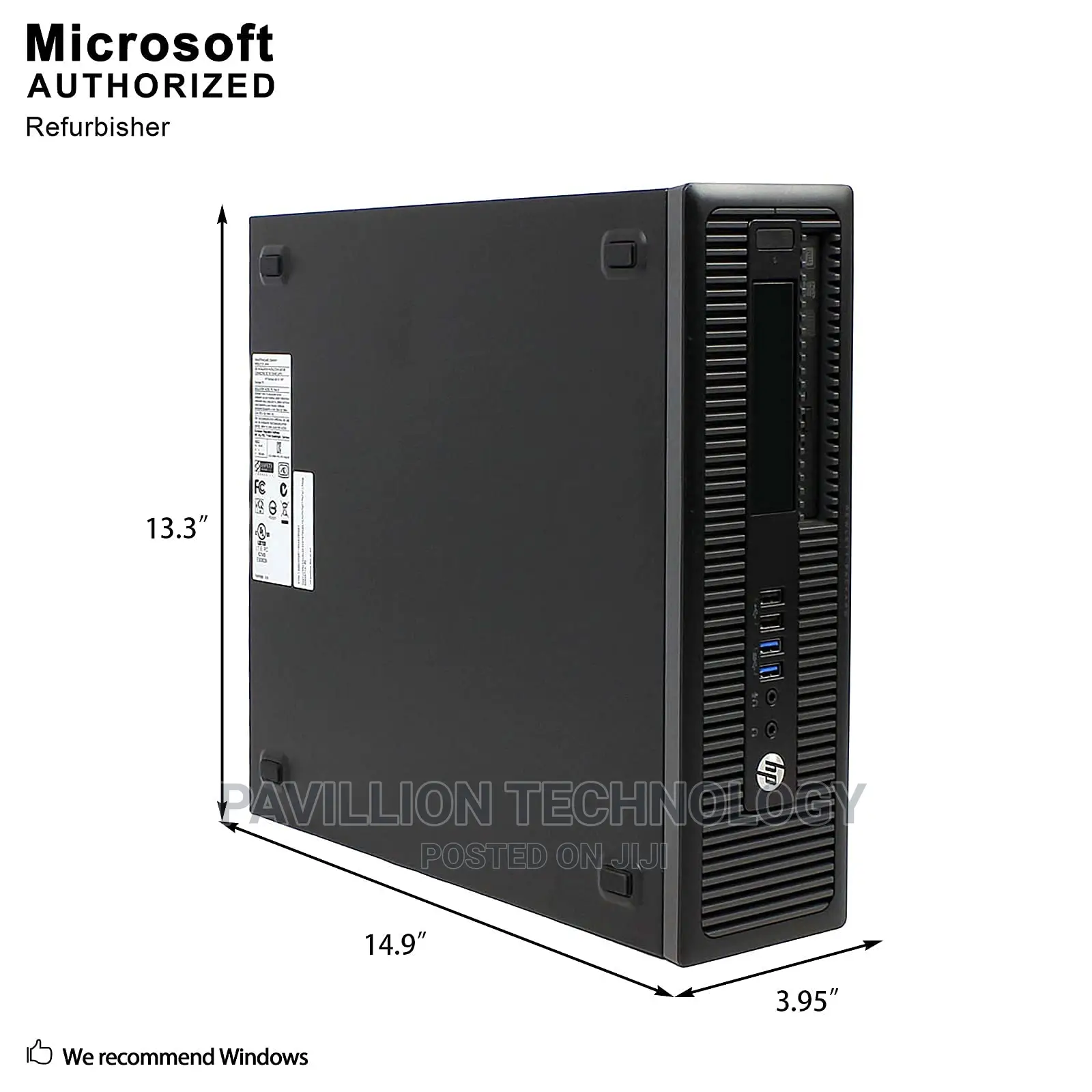 Desktop Computer HP EliteDesk 800 4GB Intel Core i3 HDD 500GB