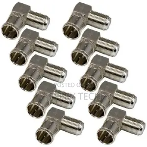 10 Pcs F Type Push on Right Angle Male to Female Coax Coaxia