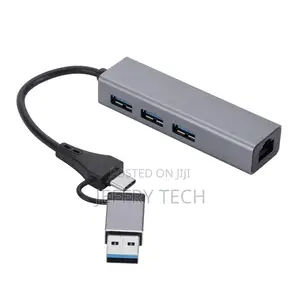 USB Type C to RJ45 Wired Network Card 1000mbps Gigabit Ether