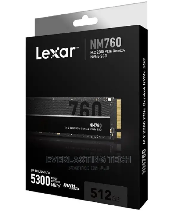 Lexar Lnm760 Internal SSD M.2 Nvme 2280 - 512gb