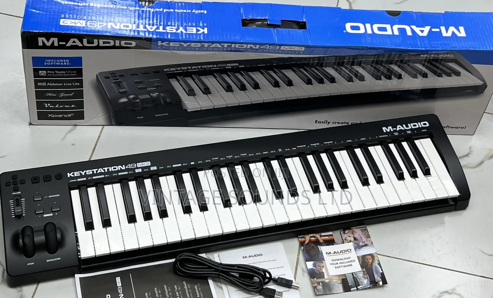 New Studio Midi Controller Keyboard M Audio Keystation 49