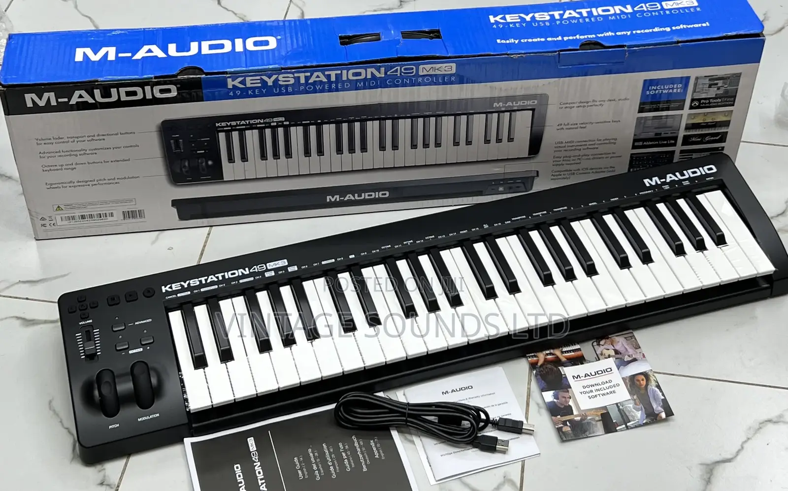 New Studio Midi Controller Keyboard M Audio Keystation 49