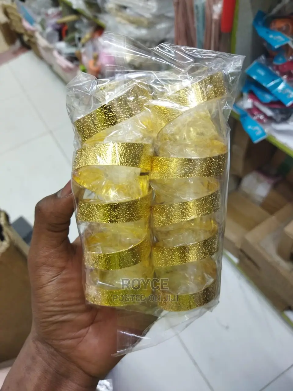12 PCS Gold Napkin Rings