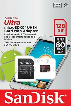 Sandisk 128GB Ultra Microsd Micro SDXC Class 10 80mb/S