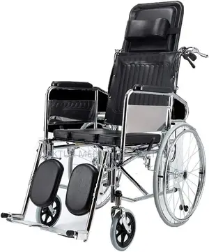 Reclining Commode Wheelchair U-Cut