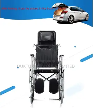 Reclining Commode Wheelchair U-Cut