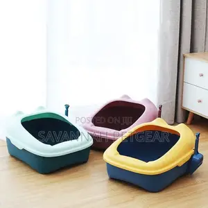 Romeow Anti-Splash Open Cat Litter Box + Free Litter Scoop