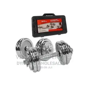 Adjustable 15kgs Chrome Dumbell Set Has Dumbell