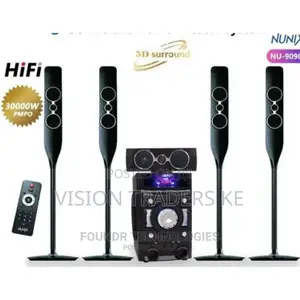 Nunix 5.1 Deluxe Home Theatre System-Bass Sound Tall Boy