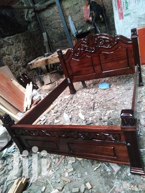 Mahogany Bed 5x6fts Solid-Premium Executive Bed