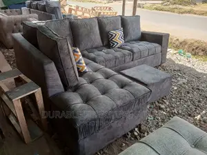 L Shape Sofa Grey