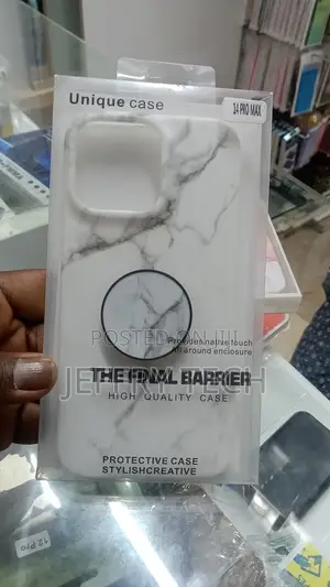 Satin White - Marble iPhone 14 Pro Max Case