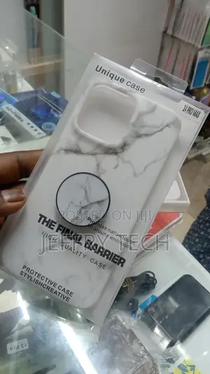 Satin White - Marble iPhone 14 Pro Max Case