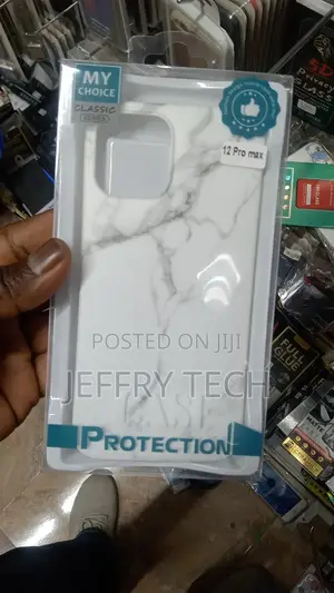 White Marble iPhone 12 Pro Max Clip Case
