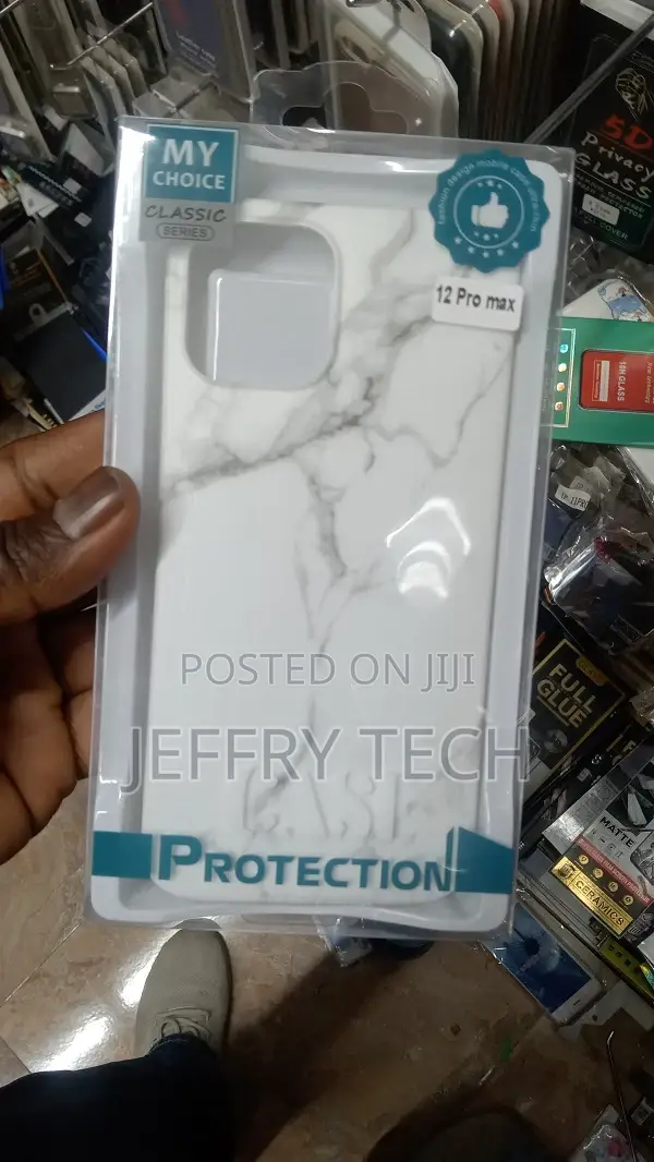 White Marble iPhone 12 Pro Max Clip Case