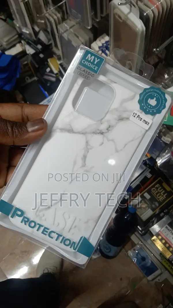 White Marble iPhone 12 Pro Max Clip Case