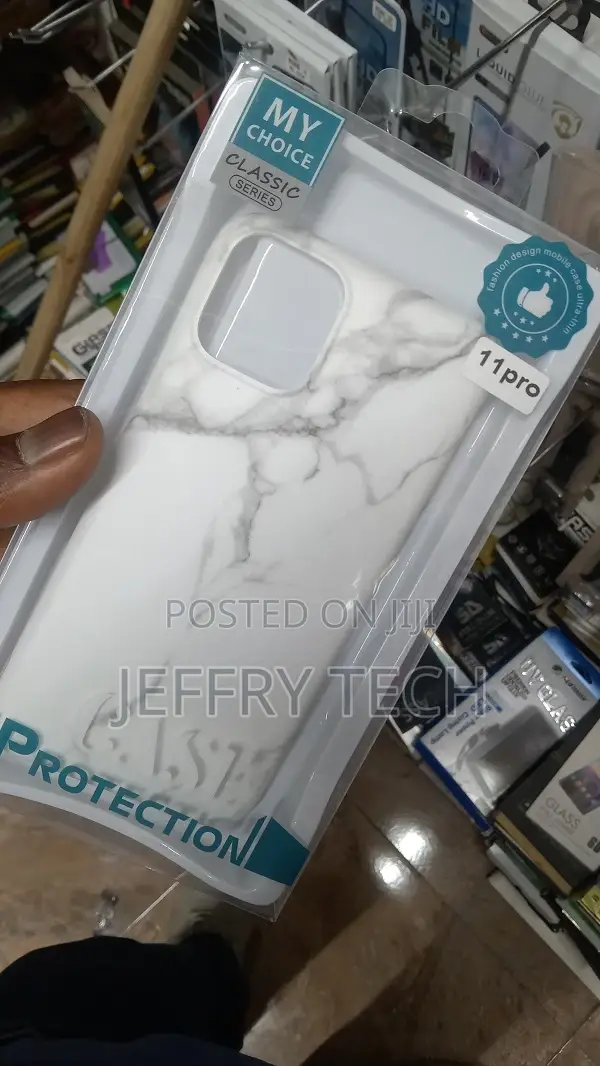 White Marble iPhone 11 Pro Clip Case