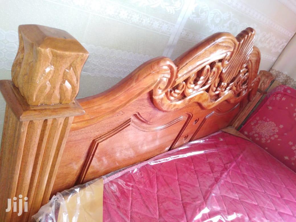 Mahogany Bed 5x6fts Solid-Premium Executive Bed