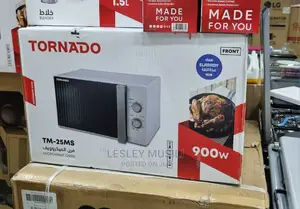 Tornado TM-25S Microwave With Grill Timer (25L, Silver)