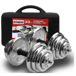Chrome Dumbbells 30 Kg With Case