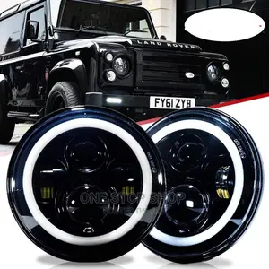Land Rover 2pcs Wrangler 7" Led Low Beam Halo Angel Drl Ligh