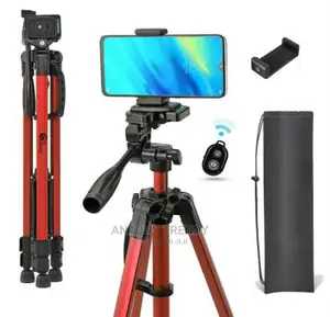 Black Mobile and Camera 3366 Aluminium Tripod, Size: Medium