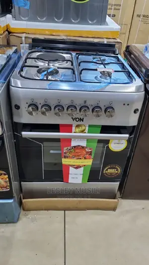 Von 3 Gas + 1 Electric Cooker – Silver – VAC6F031US 60*60