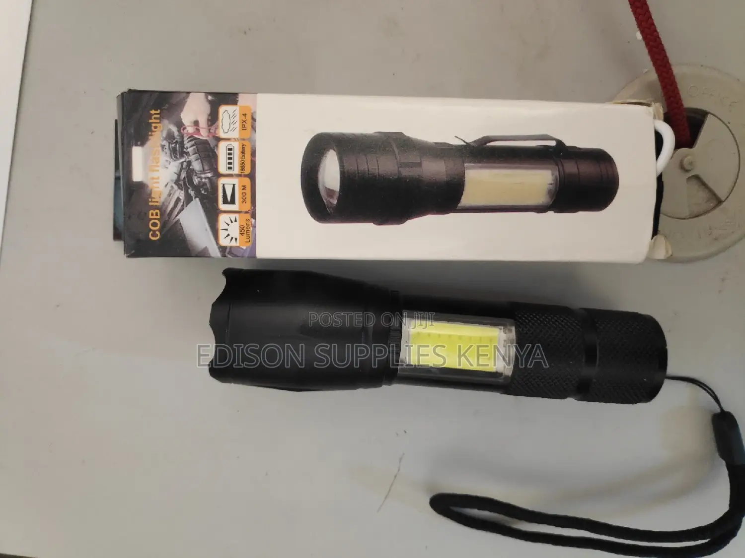 Zoom Torch Cob Light Flashlight Zoom Torch Rechargeable