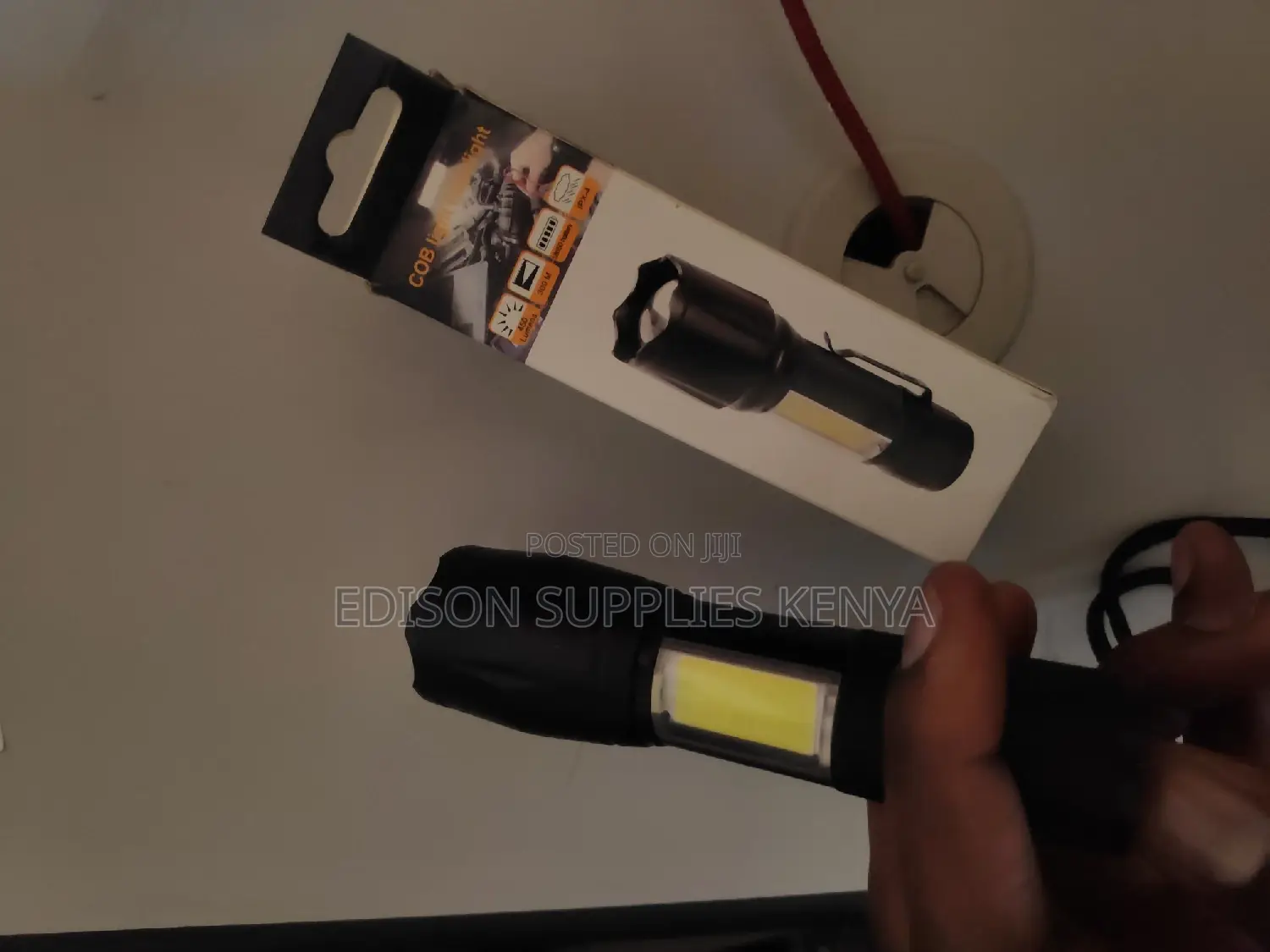 Zoom Torch Cob Light Flashlight Zoom Torch Rechargeable
