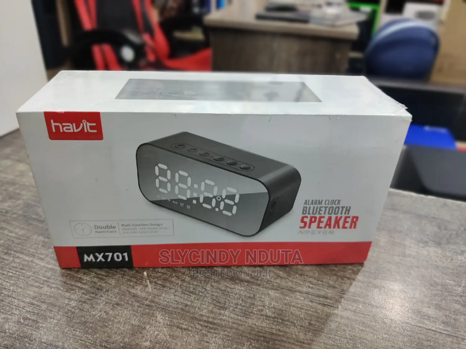 Havit(MX701)Alarm Clock Bluetooth Speaker