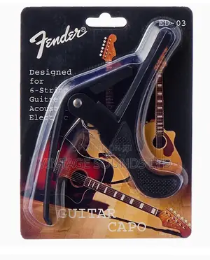 Fender ED-03 Universal Iron Guitar Capo - Black