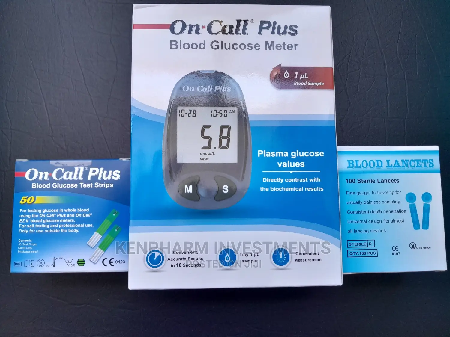 Glucometer / Blood Sugar Test Machine Complete